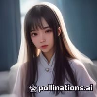 漫画内容运营陈晨的头像，女性，长头发，微笑，背景是漫画周边手办